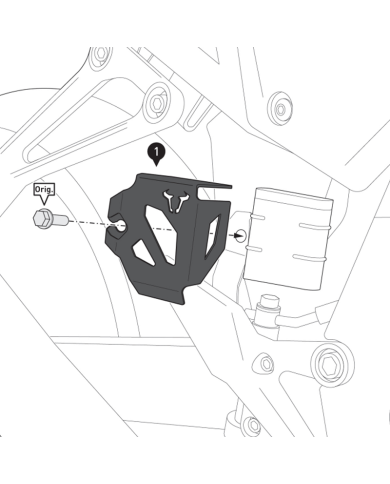 PROTECTOR DE DEPOSITO LIQUIDO DE FRENO SW MOTECH HONDA SCT.01.591.10000/B
