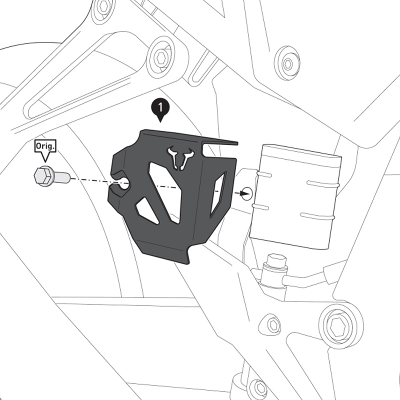 PROTECTOR DE DEPOSITO LIQUIDO DE FRENO SW MOTECH HONDA SCT.01.591.10000/B