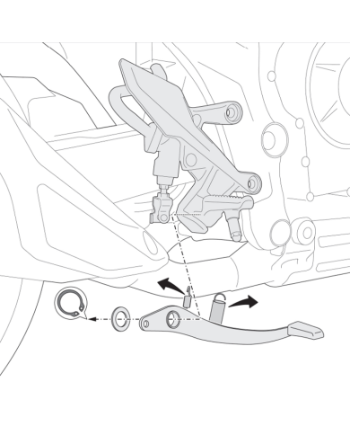 PEDAL DE FRENO SW-MOTECH HONDA FBL.01.971.10000