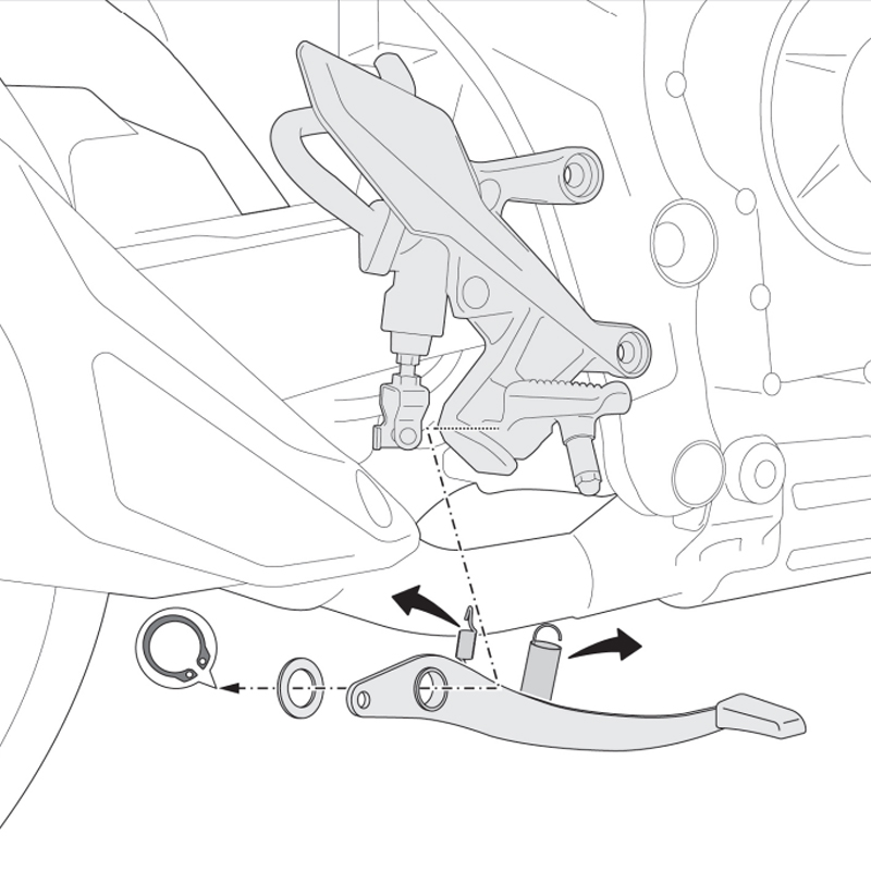 PEDAL DE FRENO SW-MOTECH HONDA FBL.01.971.10000