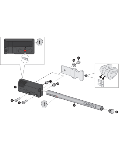 BARRAS SEPARADORAS SW-MOTECH PARA ALFORJAS BLAZE HONDA HTA.01.740.85900/B