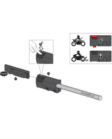 BARRAS SEPARADORAS SW-MOTECH PARA ALFORJAS BLAZE HONDA HTA.01.740.85900/B