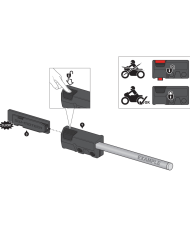 BARRAS SEPARADORAS SW-MOTECH PARA ALFORJAS BLAZE HONDA HTA.01.740.85900/B