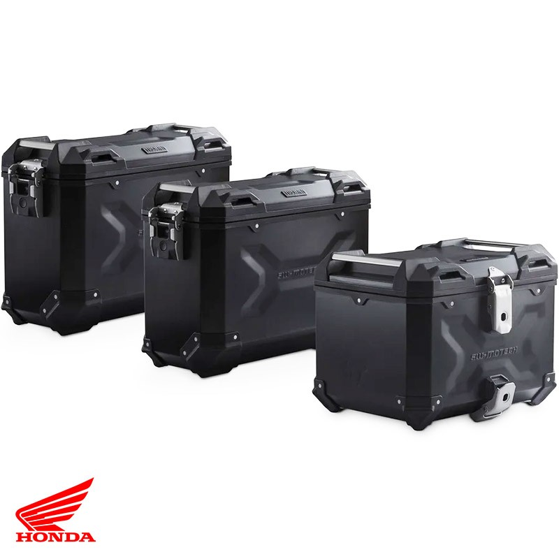 PACK MALETAS LATERALES + BAUL + BOLSAS + SOPORTES SW-MOTECH HONDA ADV.01.400.75000/B