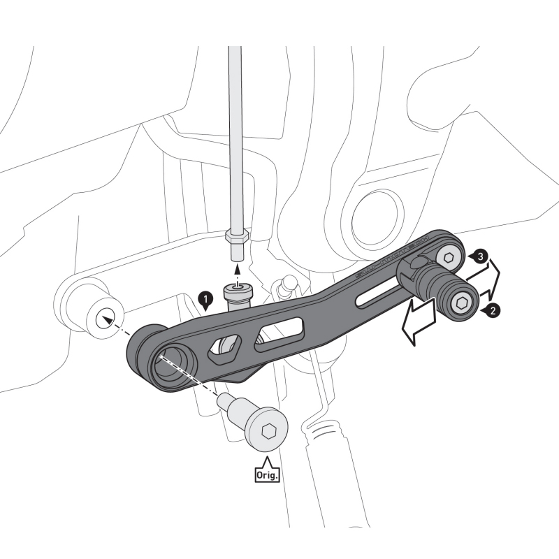 PALANCA DE CAMBIO SW-MOTECH HONDA FSC.01.919.10000