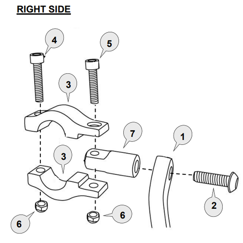 KIT DE MONTAJE PROTECTORES DE MANOS SW-MOTECH BARKBUSTERS HONDA BHG-081-00-NP