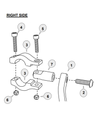 KIT DE MONTAJE PROTECTORES DE MANOS SW-MOTECH BARKBUSTERS HONDA BHG-081-00-NP