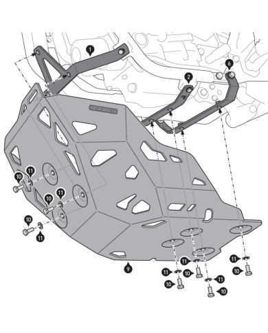 CUBRECARTER SW-MOTECH ENGINE GUARD YAMAHA MSS.06.799.10002/S