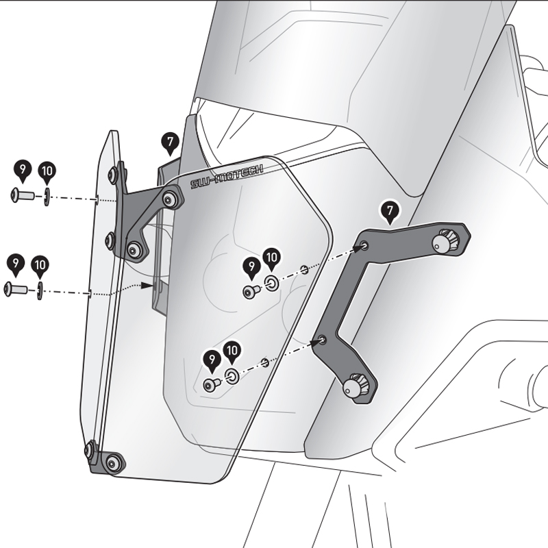 PROTECTOR DE FARO SW-MOTECH YAMAHA LPS.06.799.10001/B