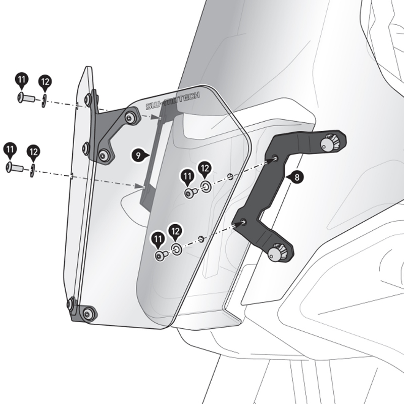 PROTECTOR DE FARO SW-MOTECH YAMAHA LPS.06.799.10100/B