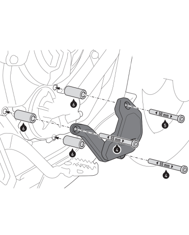 PROTECTOR DE LA BOMBA DE AGUA SW-MOTECH YAMAHA SCT.06.799.10000