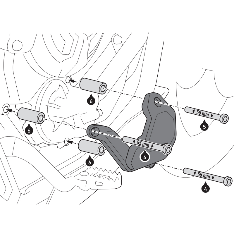 PROTECTOR DE LA BOMBA DE AGUA SW-MOTECH YAMAHA SCT.06.799.10000