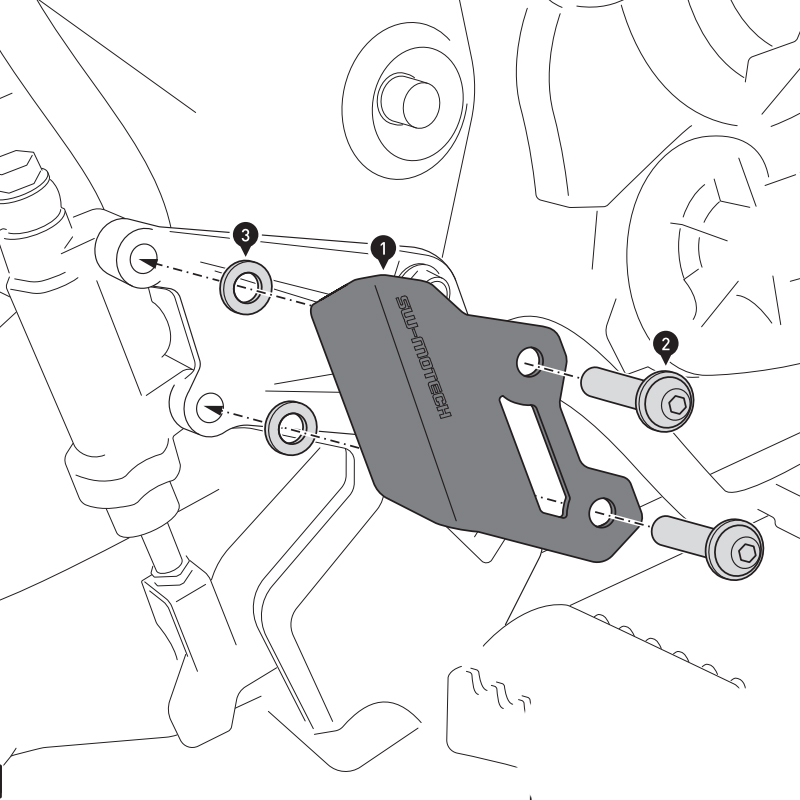 PROTECTOR DE LA BOMBA DE FRENO SW-MOTECH YAMAHA BPS.06.799.10000/S