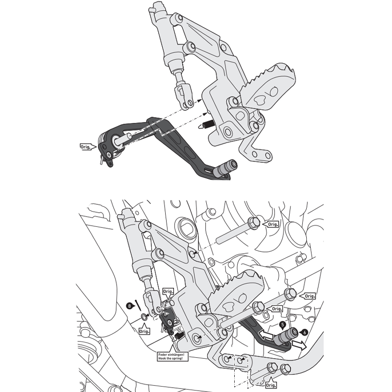 PEDAL DE FRENO SW-MOTECH YAMAHA FBL.06.799.10000