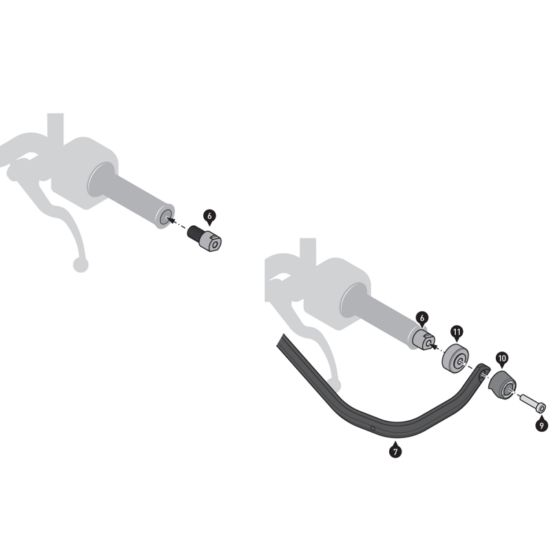 KIT DE PROTECTORES DE MANOS Y MANETAS SW-MOTECH YAMAHA HDG.00.220.80902/B