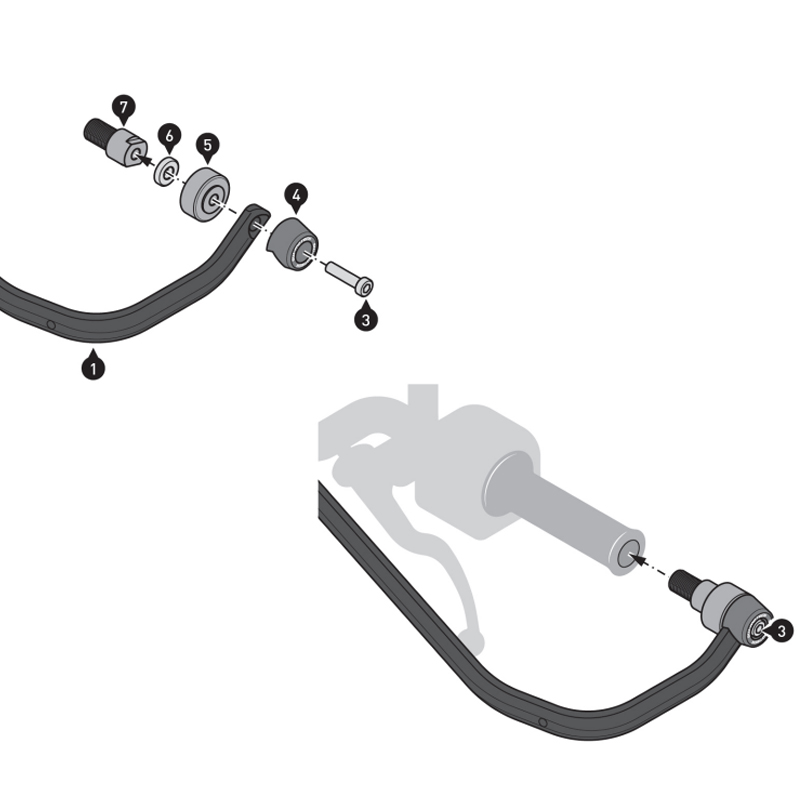 KIT DE PROTECTORES DE MANOS Y MANETAS SW-MOTECH HDG.00.220.81101/B