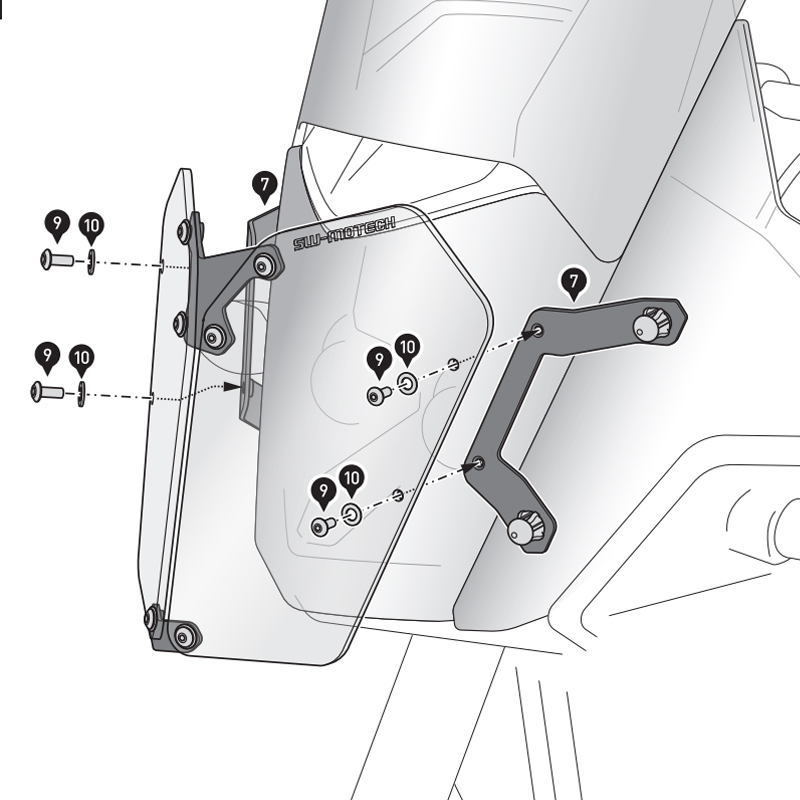 PROTECTOR DE FARO SW-MOTECH YAMAHA LPS.06.522.10000/B