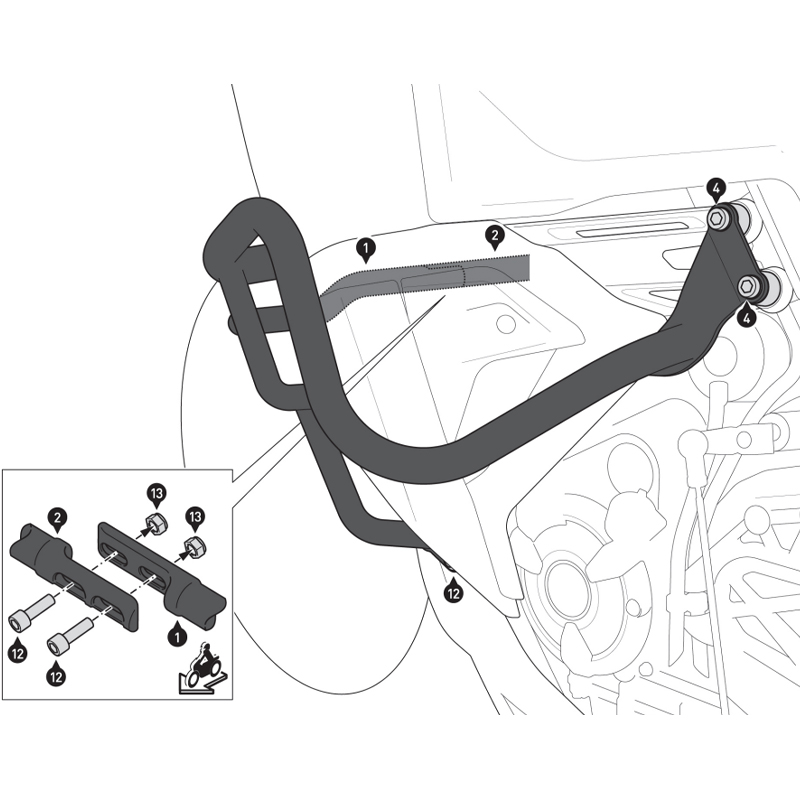 DEFENSAS DE MOTOR SW-MOTECH CRASH BAR YAMAHA SBL.06.522.10001/B