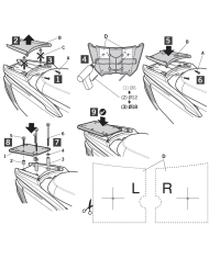 KIT DE FIJACIÓN POSTERIOR SHAD K0GD16ST KYMCO GRAND DINK/X-TOWN