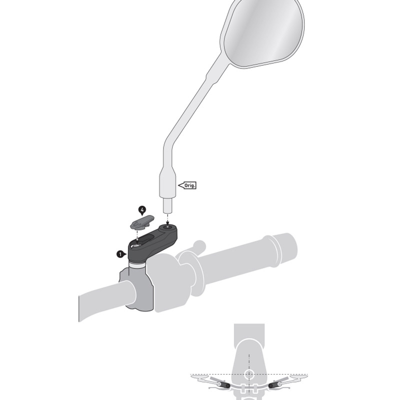 JUEGO DE EXTENSIONES DE ESPEJOS SW-MOTECH SVL.00.503.11200/B