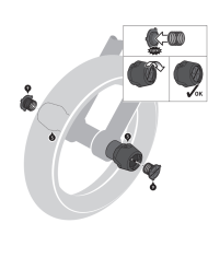 KIT DE TOPES DE CAIDA SW-MOTECH DE EJE DELANTERO PARA YAMAHA STP.06.176.11100/B