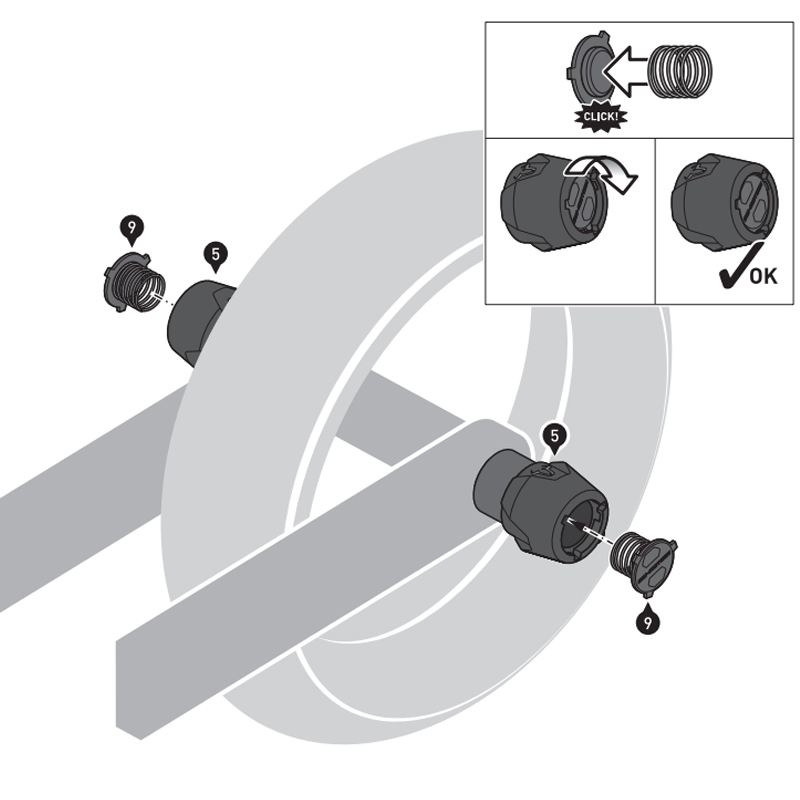 KIT DE TOPES DE CAIDA SW-MOTECH DE EJE TRASERO PARA YAMAHA STP.06.176.11000/B