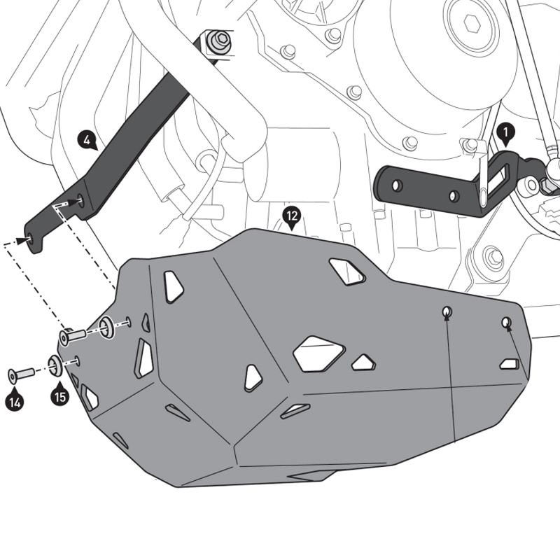 CUBRECARTER SW-MOTECH ENGINE GUARD YAMAHA MSS.06.921.10001/S