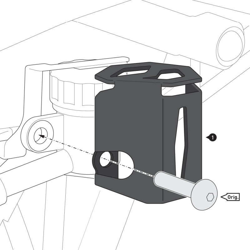 PROTECTOR DE DEPOSITO LIQUIDO DE FRENO SW MOTECH YAMAHA SCT.06.597.10000/B