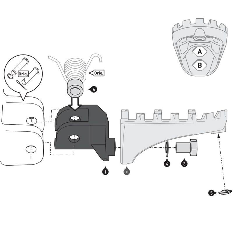 KIT REPOSAPIES SW-MOTECH ION YAMAHA FRS.06.011.10101/S