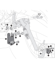 CABALLETE CENTRAL SW-MOTECH YAMAHA HPS.06.089.10000/B