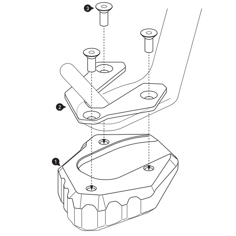 EXTENSIÓN CABALLETE LATERAL SW-MOTECH YAMAHA STS.06.506.10000