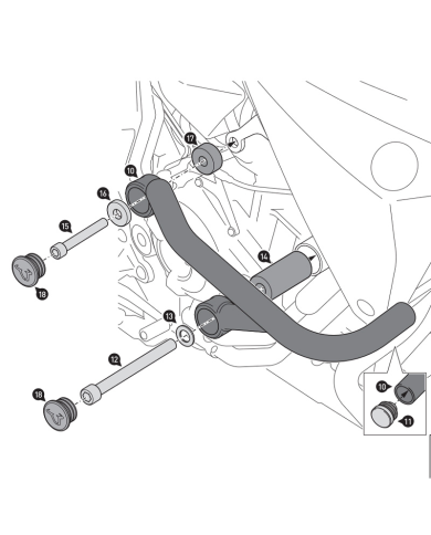 DEFENSAS DE MOTOR SW-MOTECH CRASH BAR YAMAHA SBL.06.593.10002/B
