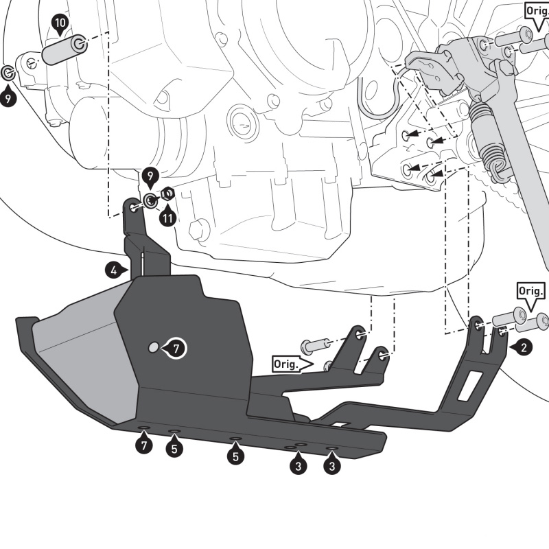 CUBRECARTER SW-MOTECH ENGINE GUARD YAMAHA MSS.06.089.10000