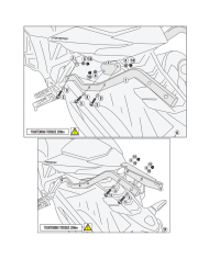 KIT DE FIJACIÓN POSTERIOR GIVI SR1215 HONDA CB1000 HORNET