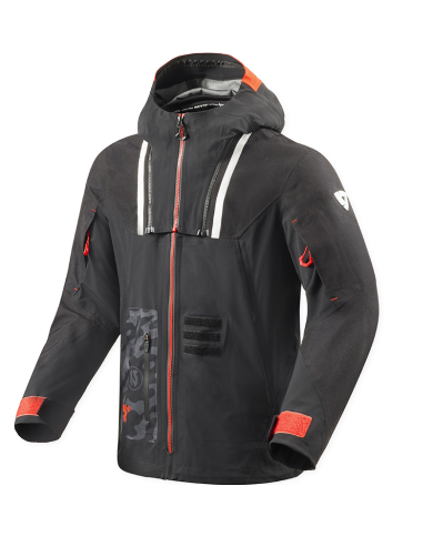 CHAQUETA REVIT VISION H2O POL TARRES BLACK/RED
