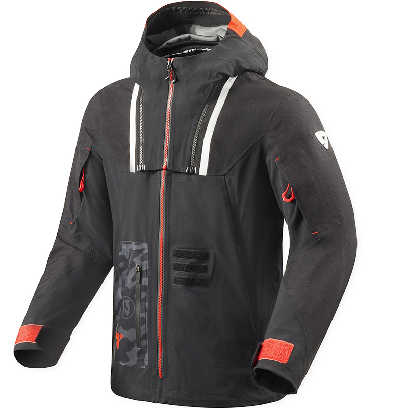 CHAQUETA REVIT VISION H2O POL TARRES BLACK/RED