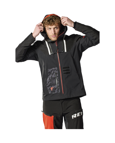 CHAQUETA REVIT VISION H2O POL TARRES BLACK/RED