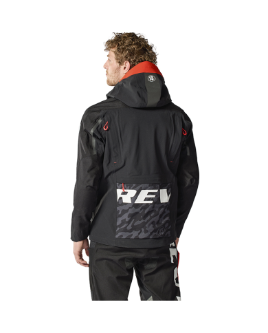 CHAQUETA REVIT VISION H2O POL TARRES BLACK/RED