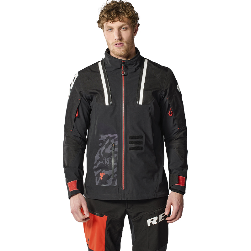 CHAQUETA REVIT VISION H2O POL TARRES BLACK/RED