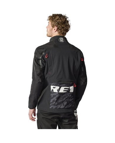 CHAQUETA REVIT VISION H2O POL TARRES BLACK/RED