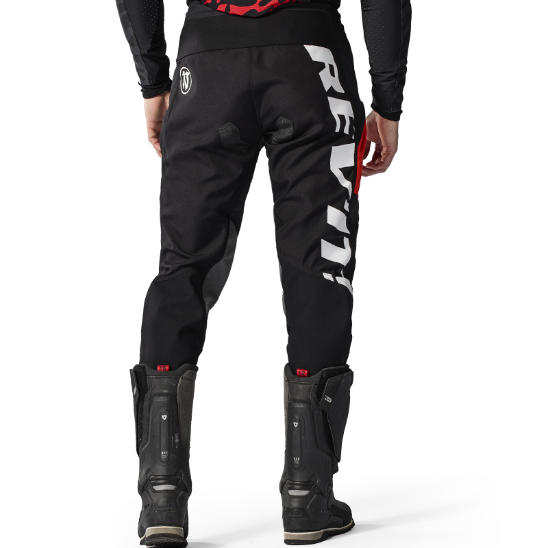 PANTALONES REVIT LEJANO POL TARRES BLACK/RED TIRO CORTO