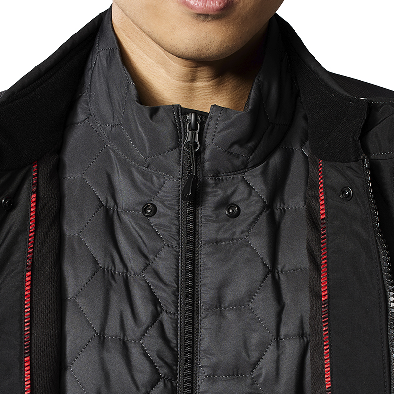 CHAQUETA REVIT HORIZON 3 H2O NEGRO/ROJO