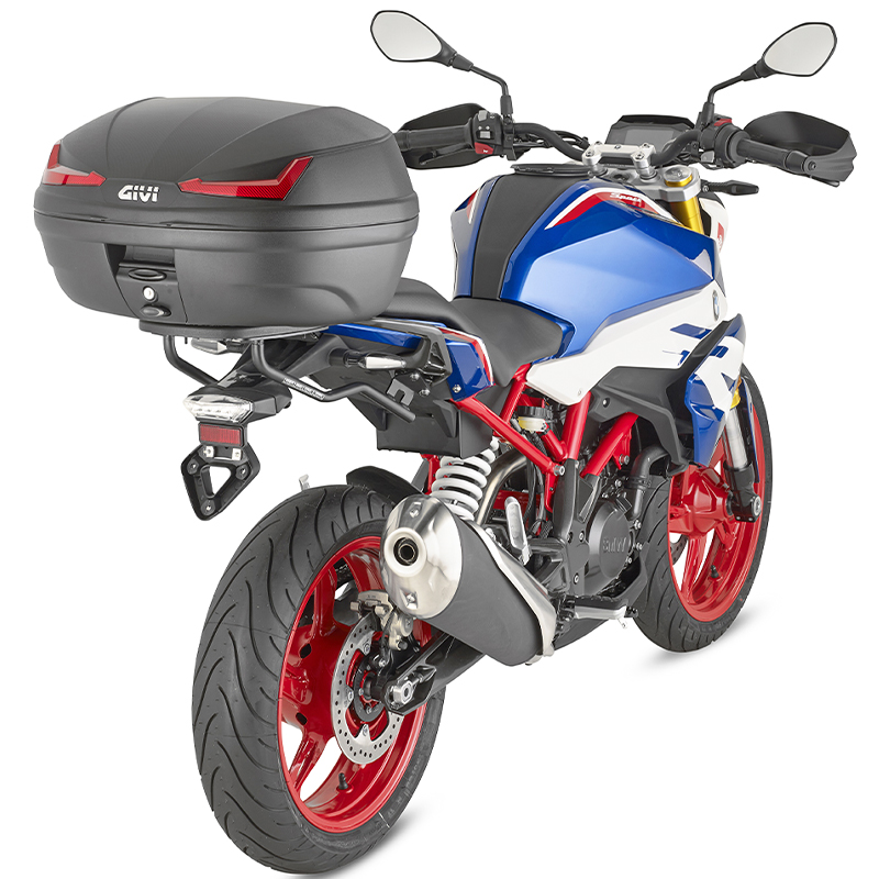 BAUL GIVI E455N SIMPLY IV MONOLOCK CATADIOPTICO ROJO