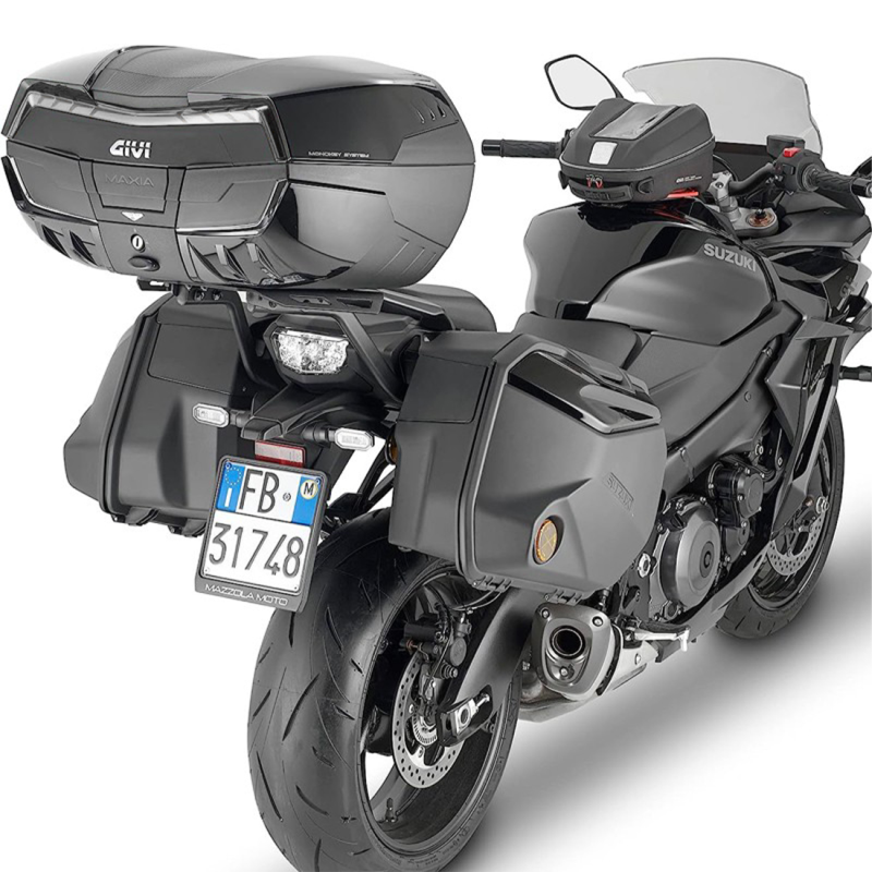 BAUL GIVI V58NB MAXIA 5 NEGRA CATADIÓPTRICO NEGRO