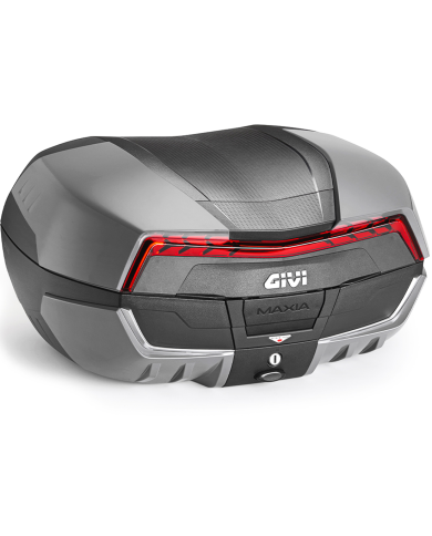 BAUL GIVI V58NNG MAXIA 5 NEGRA/GRIS CATADIÓPTRICO ROJO
