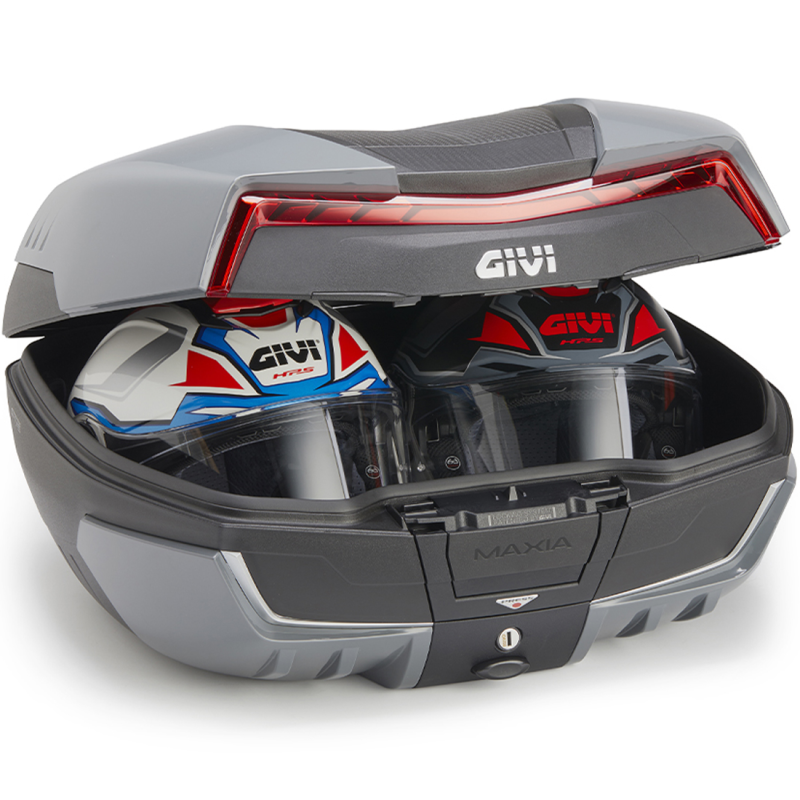 BAUL GIVI V58NNG MAXIA 5 NEGRA/GRIS CATADIÓPTRICO ROJO