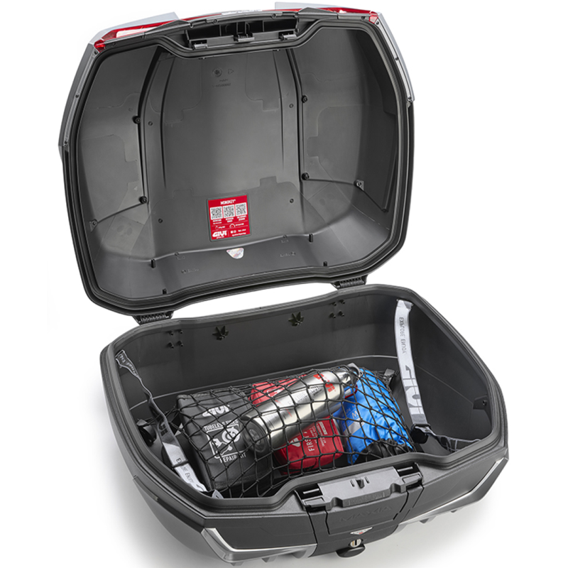 BAUL GIVI V58NNG MAXIA 5 NEGRA/GRIS CATADIÓPTRICO ROJO