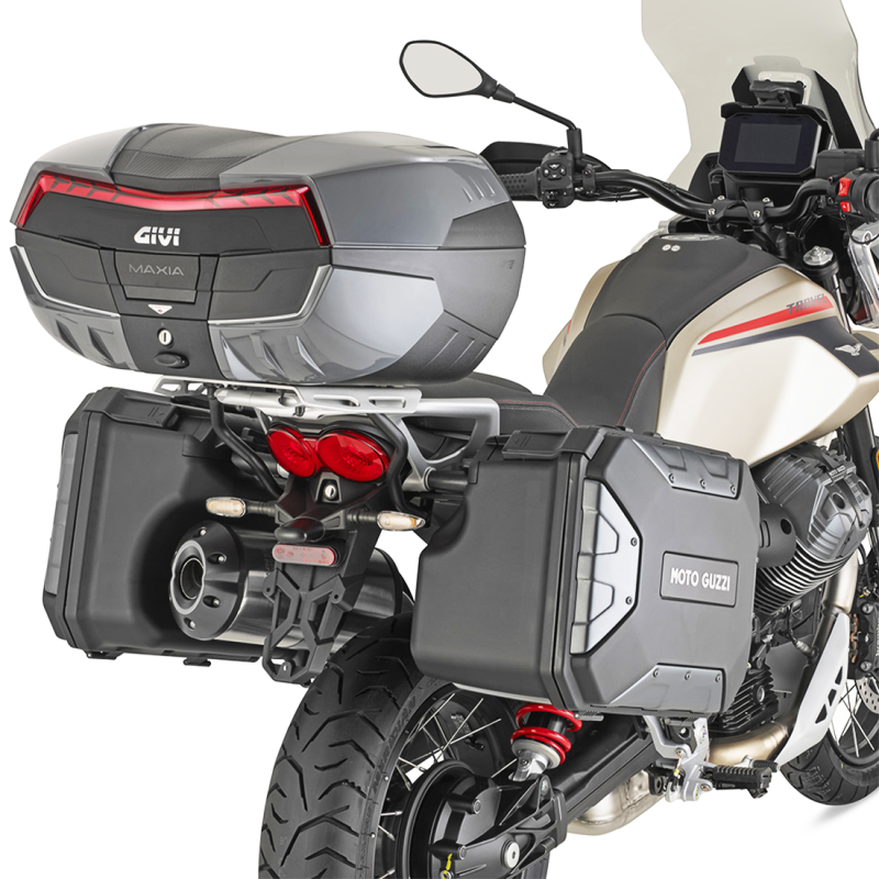 BAUL GIVI V58NNG MAXIA 5 NEGRA/GRIS CATADIÓPTRICO ROJO