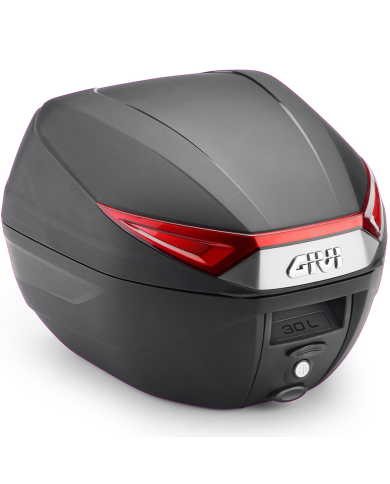 BAUL GIVI C30N MONOLOCK CATADIOPTRICO ROJO