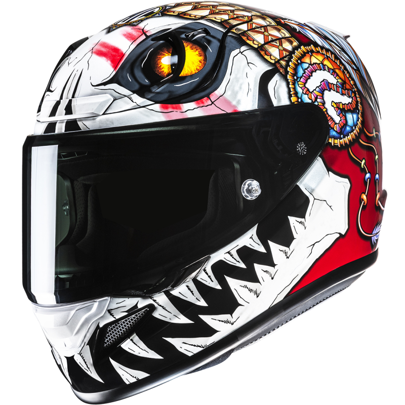 CASCO HJC RPHA 12 SKULLY MC1